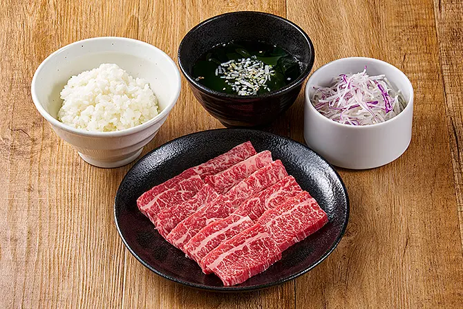 写真:ランチ牛焼肉セット